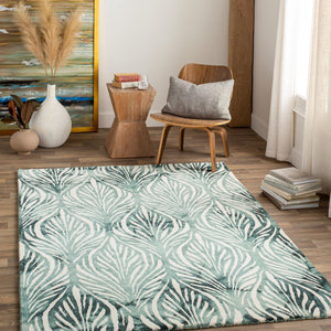 Surya Belladonna 8' X 10' Handmade Wool Rug - Rustic Charm, Cozy Vibes & Affordable Luxury For Your Home Green Wool Bda3006-23
