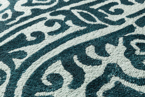 Surya Belladonna 8' X 10' Handmade Wool Rug - Rustic Charm, Cozy Vibes & Affordable Luxury For Your Home Deep Teal Wool Bda3007-913