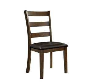 English Elm Transitional Counter Height 3pc Dining Set with USB Charging, Storage Shelves & Padded Seats Dark Brown,Walnut 40 L x 40 W x 12 H B2741P383857