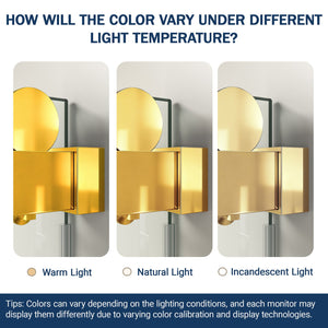 English Elm 56" Frameless Sliding Shower Door Tempered Glass Soft Close Matte Hardware Alcove Fit Gold+Glass W1920P385328