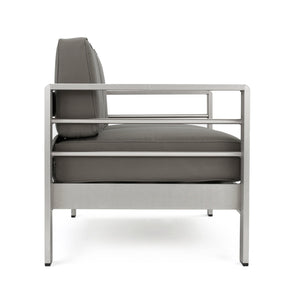 English Elm Christopher Knight Home® - CAPE Coral KD Loveseat with Aluminum Frame, Water-Resistant Cushions, 600lb Capacity, Compact khaki 56348.00