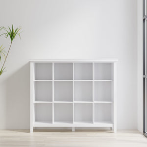 English Elm Artisan 12 Cube Storage Unit - Stylish Solid Pine Organizer For Living Room, Bedroom & Office Spaces B136P238624