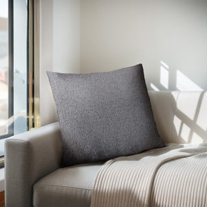 Chapel Hill Scarlett  Solid Square Pillow CH30-0029 Dark Grey