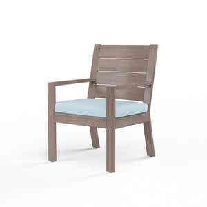 Laguna Swivel Dining Chair in Canvas Skyline, No Welt SW3501-11-14091 Sunset West