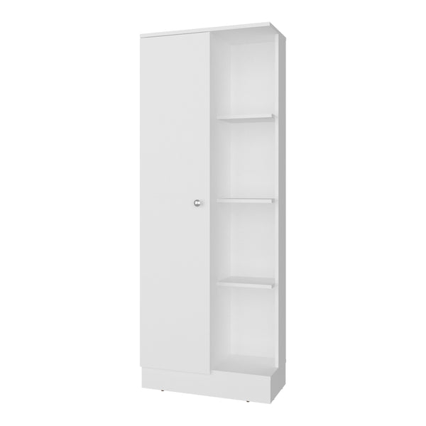 English Elm Insite Slim Pantry Cabinet with Open Shelves and Closed Storage for Modern Kitchens B128P485382