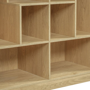 English Elm Modern Wood Grain Bookshelf Cat Habitat with Climbing Cubbies for Living Room Natural N752P395027N