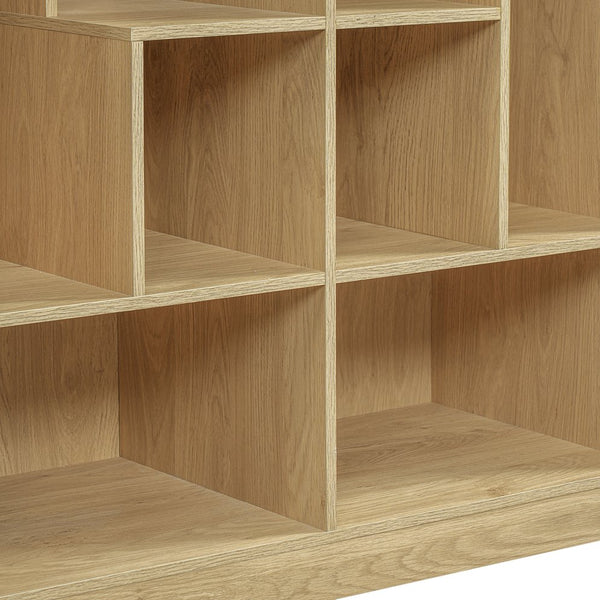 English Elm Modern Wood Grain Bookshelf Cat Habitat with Climbing Cubbies for Living Room Natural N752P395027N