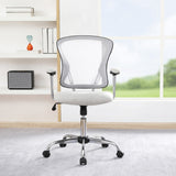 OSP Home Furnishings Gianna Task Chair White/Linen Stone