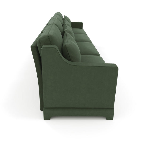 English Elm Four-Seater Chenille Sofa With Lumbar Pillow – Ergonomic Comfort, Solid Wood Frame, Easy Setup! W714S01220