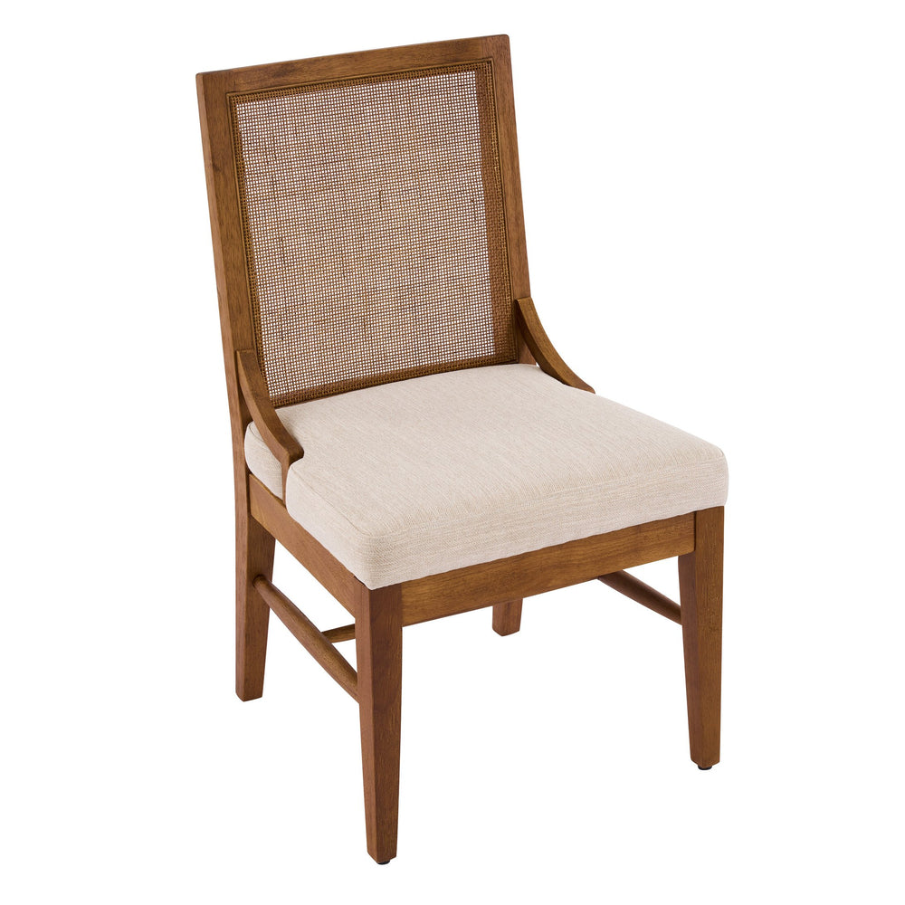 English Elm Christopher Knight Home® - Upholstered Dining Chairs Set Of 4 - Elegant Cane Back, Walnut Legs, Modern Comfort & Style N768P367152W_4