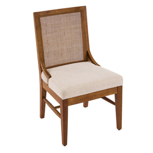 English Elm Christopher Knight Home® - Upholstered Dining Chairs Set Of 4 - Elegant Cane Back, Walnut Legs, Modern Comfort & Style N768P367152W_4