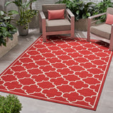 Christopher Knight Home® Thornhill Outdoor Trefoil Area Rug - 6'7