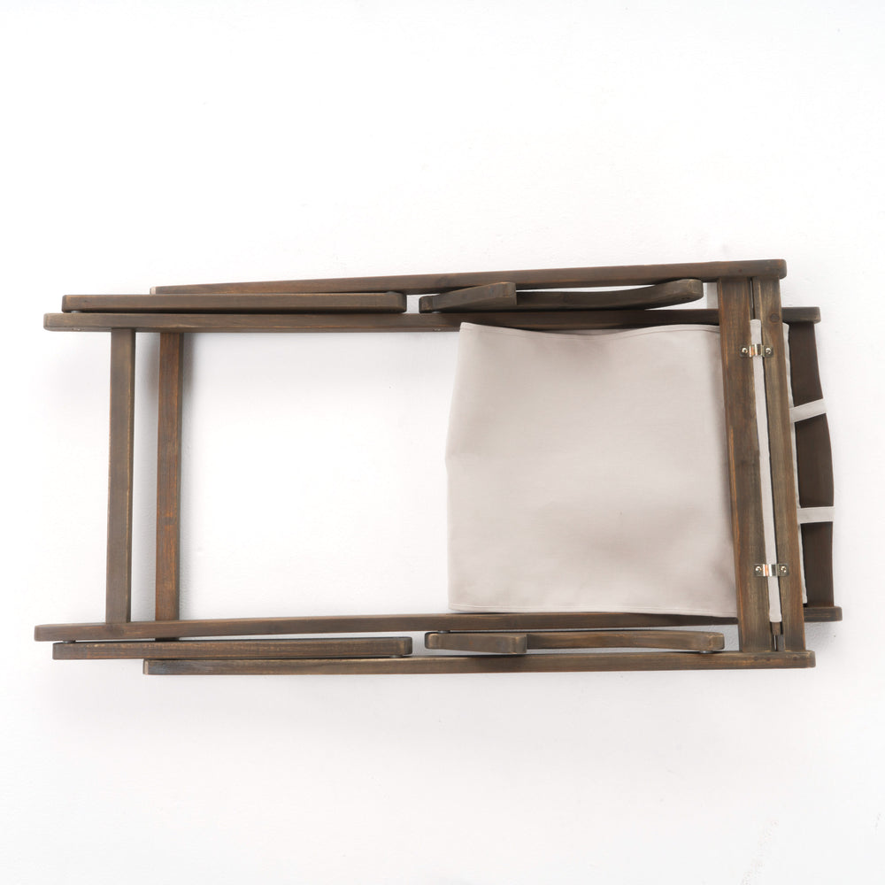 English Elm Christopher Knight Home® - NIKKI Sling Chair with Head Pillow — Portable Wood Frame Beach & Pool Lounger, Durable Polyester Fabric Beige+Grey 57 L x 26.75 W x 8.25 H 60059.00EU