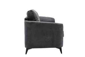 English Elm Carlotta Tufted Woven Fabric Sofa and Loveseat Set with Pocket Coil Support B2749S00145