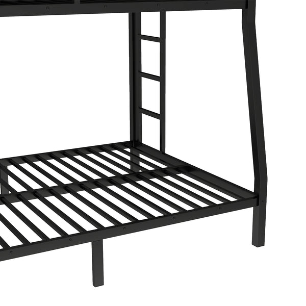 English Elm Metal Full Xl Over Queen Bunk Bed – Heavy-Duty, Space-Saving, Noise-Reducing Comfort For All Ages W1580S00238
