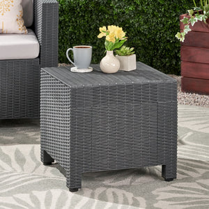 Christopher Knight Home® - Noble House - Waverly Outdoor Wicker Print Side Table