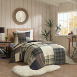 Woolrich Winter Hills Lodge/Cabin Oversized Cotton Quilt Set WR13-3918 Tan