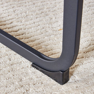 English Elm Table 5-Piece Modern Minimalist Dining Set With Round 42-Inch Top, 4 Brown Fabric Chairs & Black Legs W1151S03755-GIGA