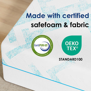 English Elm 10-inch Rv Short King Gel Memory Foam Mattress Certified Breathable Spinal Support W2889P449903
