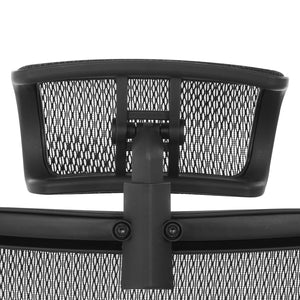 OSP Home Furnishings Optional Breathable Mesh Headrest for Space Seating 818 Ergonomic Neck Support Add-on HRX818