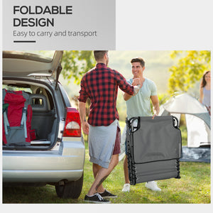 English Elm ,Outsunny Folding Chaise Lounge - 5-Position Reclining Outdoor Tanning Chair with Face Hole, Pocket & Headrest W2225P174385