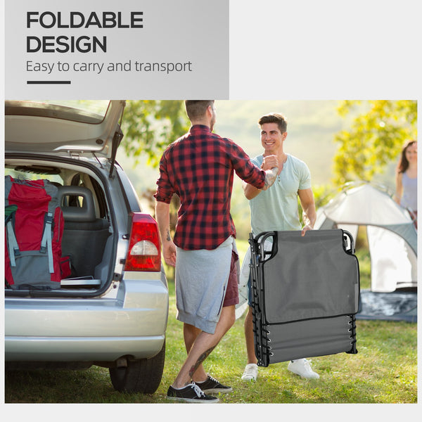 English Elm ,Outsunny Folding Chaise Lounge - 5-Position Reclining Outdoor Tanning Chair with Face Hole, Pocket & Headrest W2225P174385