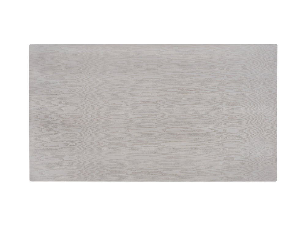 English Elm Marta Natural Finish Rectangular Dining Table with Double Pedestal Base, Durable 100lb Capacity B2726P266131