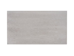 English Elm Marta Natural Finish Rectangular Dining Table with Double Pedestal Base, Durable 100lb Capacity B2726P266131