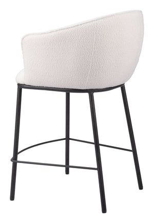 Essen Counter Stool Ivory 109807 Zuo Modern