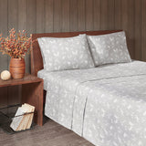 Woolrich Flannel Lodge/Cabin Sheet Set WR20-2283 Grey Moose