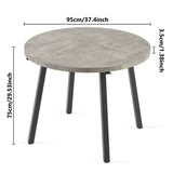 English Elm Table Leg Only!! Grey Round Dining Table