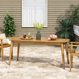 Christopher Knight Home® - Noble House - Artesia Outdoor Rustic Acacia Wood Dining Table, Teak