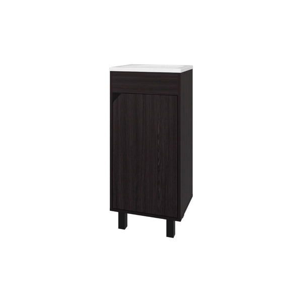 English Elm Wengue Bathroom Vanity With Integrated Sink – Compact, Stylish Design For Small Spaces & Modern Decor B062P303925-GIGA