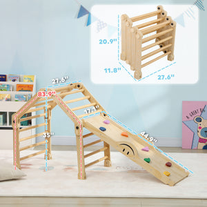 English Elm Qaba 63 Inch Hdpe Indoor Toddler Slide Attaches to Sofa or Bed Safe Fun W2225P249769