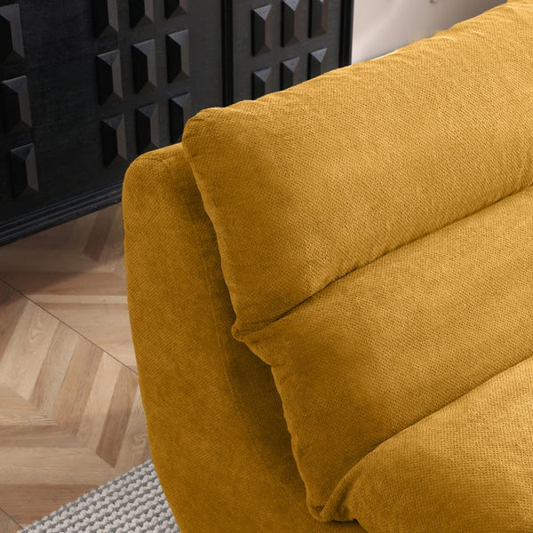 English Elm 32" Tufted Foam Chaise Lounge with Matching Ottoman for Adults Bedroom Living Room Yellow W1117P436330