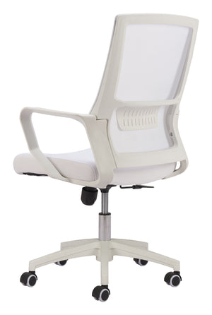 Zuo Modern Jett High Back Office Chair - Modern Design With Premium Mesh Fabric For Comfort In Any Space White 60% Elastomer + 40% Polyester,Nylon 110840-zuo-modern