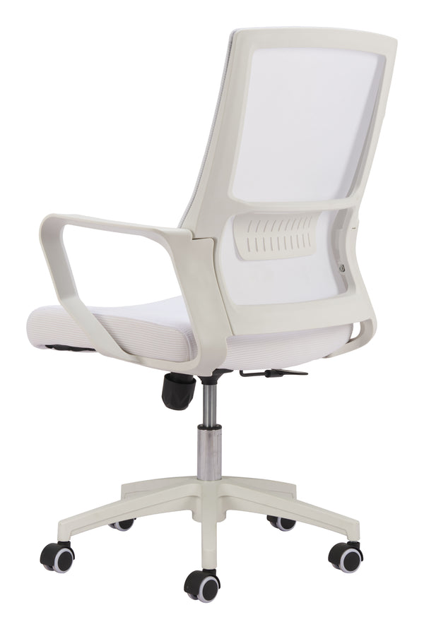 Zuo Modern Jett High Back Office Chair - Modern Design With Premium Mesh Fabric For Comfort In Any Space White 60% Elastomer + 40% Polyester,Nylon 110840-zuo-modern
