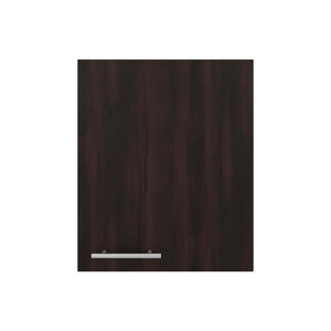 English Elm Natural Wood Finish Wall Mounted Single Door Kitchen Cabinet with Interior Shelves Walnut B062P483755