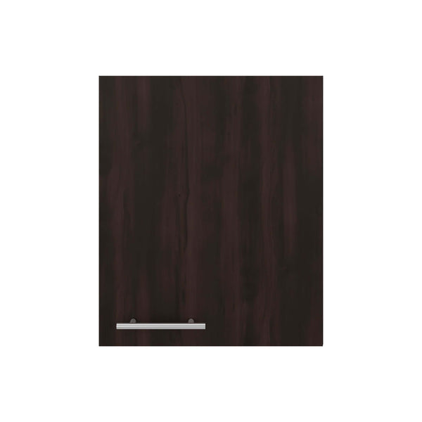 English Elm Natural Wood Finish Wall Mounted Single Door Kitchen Cabinet with Interior Shelves Walnut B062P483755