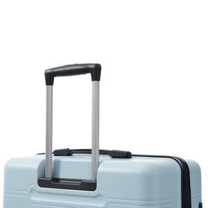 English Elm 6 Piece Hardshell Abs Travel Set with Spinner Wheels Combination Lock and Toiletry Bag Light Blue N732P391465N