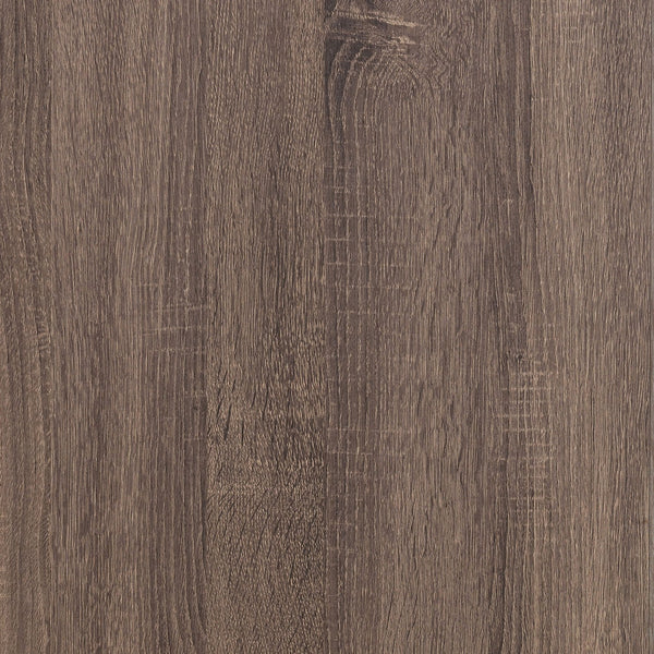 English Elm Geary Oak 4-Piece Slatted Headboard Bedroom Set with Barrel Oak Finish, Solid Wood Coastal Style Ensemble B062S00999