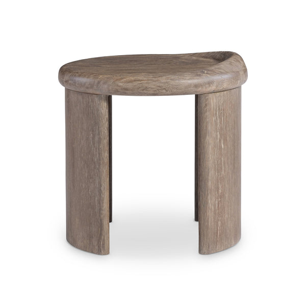 Bernhardt Bernhardt Sculptural Bryant Side Table In Aurum Cast Resin Wood-Grain Finish — Artful, Durable Accent 532122