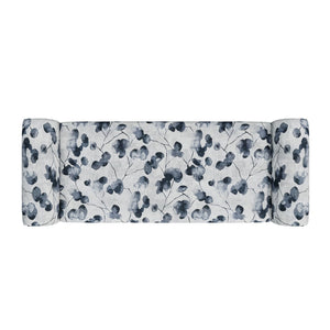 English Elm Wallen Floral Upholstered Storage Ottoman Bench with Nailhead Trim and Wood Legs B127P278175