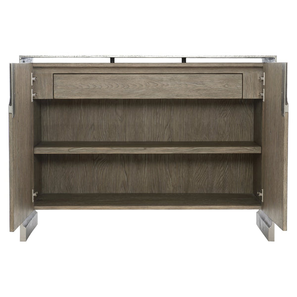 Bernhardt Bernhardt Ellis Door Chest In Tamarind White Oak With Nickel Cast-Aluminum Case, Soft-Close Storage 305113
