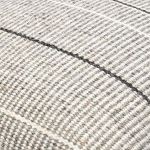 Surya Borderline Accent Pillow - 18”X18” Artisan Wool & Cotton Throw Pillow For Elegant Home Décor Taupe Wool,Cotton,Cotton Bdl001-2222p