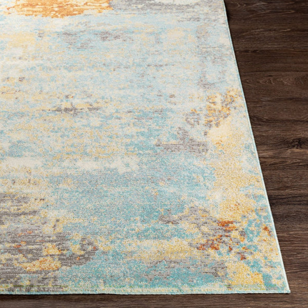 Livabliss Bodrum Geometric Low Pile Polypropylene Area Rug for Modern Living Dining Spaces Ivory, Rust 5'3" x 7'3" BDM2301-5373