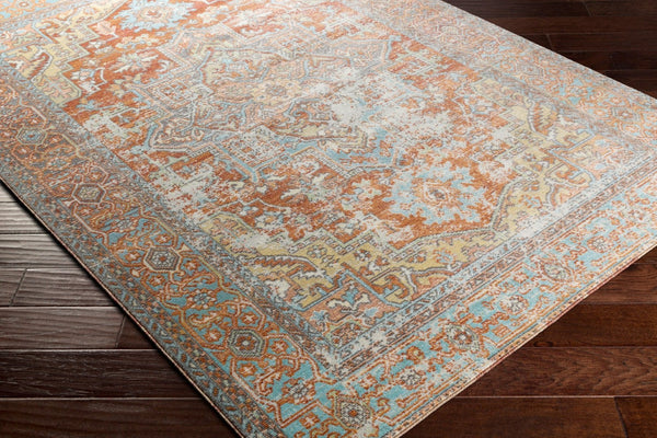 Livabliss Bodrum Traditional Patterned Polypropylene Area Rug for Living Room and Dining Spaces Rust, Ivory 8'10" x 12' BDM2312-81012