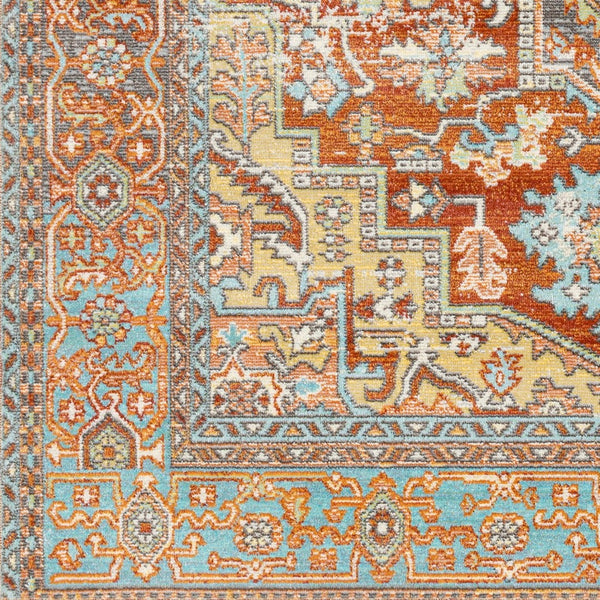 Livabliss Bodrum Traditional Patterned Polypropylene Area Rug for Living Room and Dining Spaces Rust, Ivory 8'10" x 12' BDM2312-81012