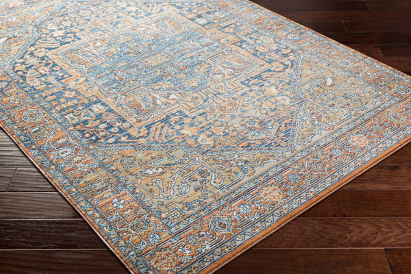 Livabliss Bodrum Medallion Polypropylene Area Rug Low Pile for Living and Dining Rooms BDM2325-81012