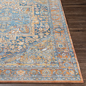 Livabliss Bodrum Medallion Polypropylene Area Rug Low Pile for Living and Dining Rooms BDM2325-81012